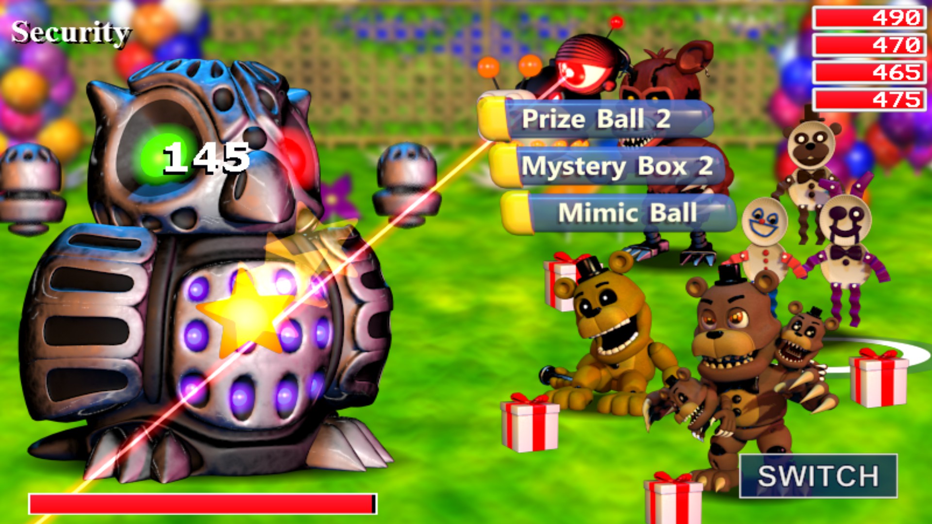 How To Through The Sucurty Lazers In Fnaf World