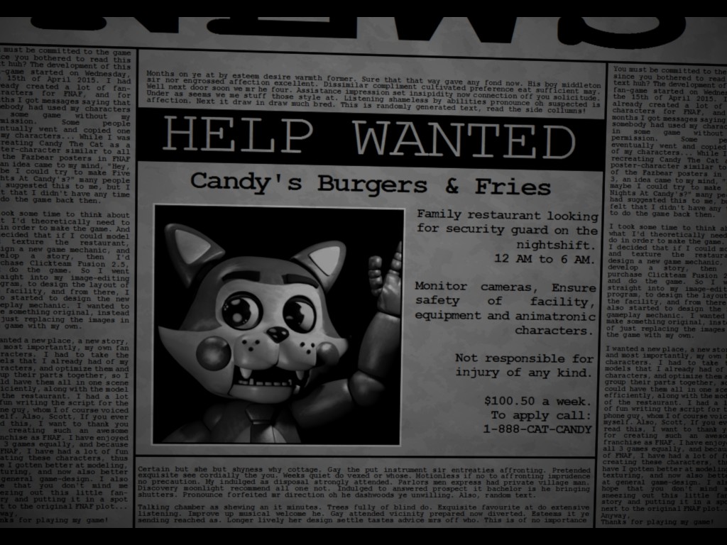 five nights at candys 3 1st night