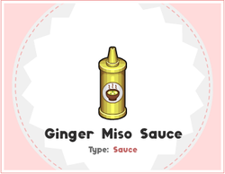 Ginger Miso Sauce