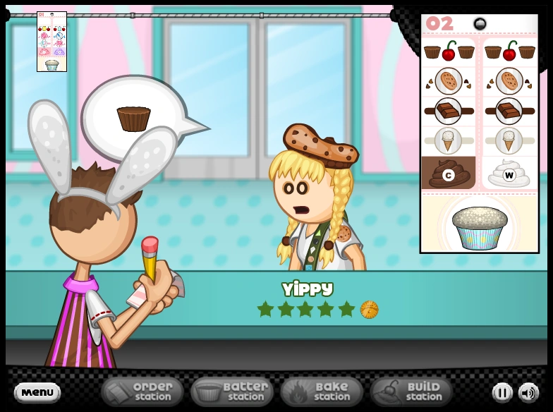 Image Papa's Cupcakeria Yippy's order being taken.png Flipline