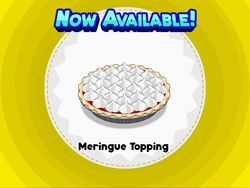 Meringue topping
