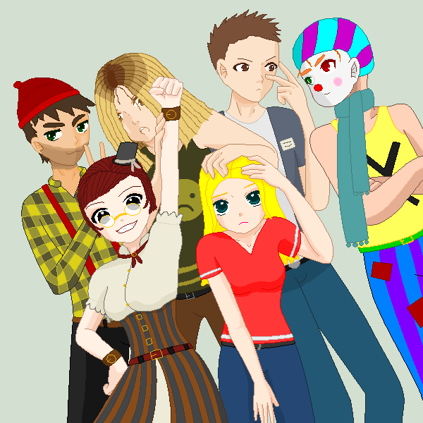 Image Johnny, Gremmie,James, Skyler, Sue and Xolo.png Flipline
