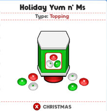 Holiday Yum n Ms (PTG)