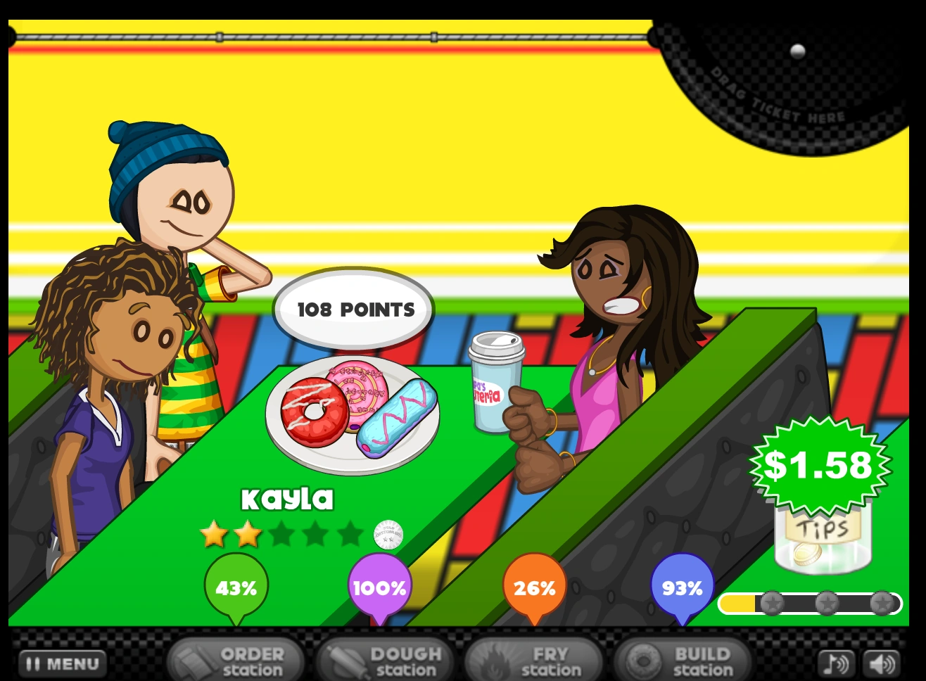 Image Kayla is not happy with donute.png Flipline Studios Wiki