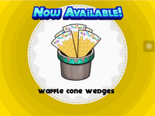 Unlocking waffle cone wedges
