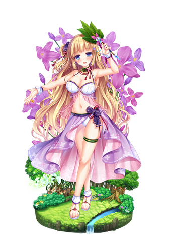 Lunaria Swimsuit Flower Knight Girl Wikia Fandom