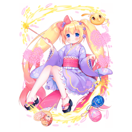 Heliotrope Yukata Flower Knight Girl Wikia Fandom