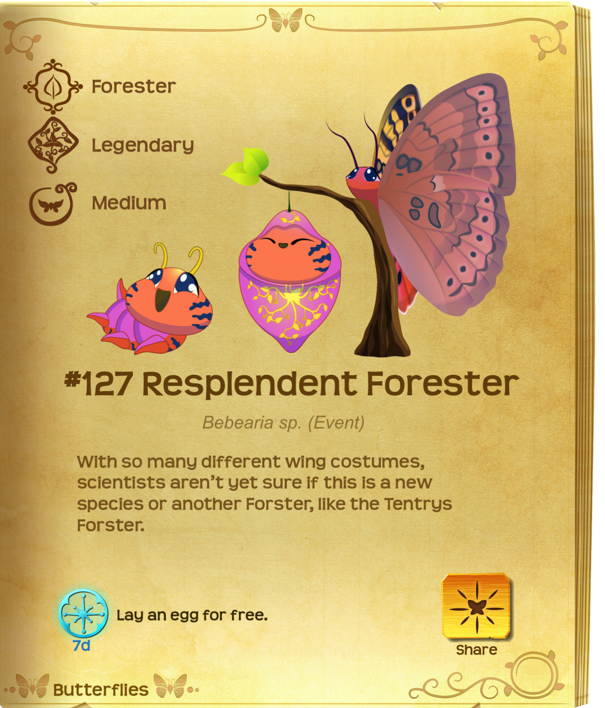 Resplendent Forester Flutter Butterfly Sanctuary Wiki FANDOM