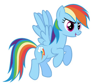 Rainbow Dash in flight