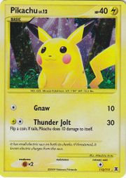 Pikachu Pokemon Card