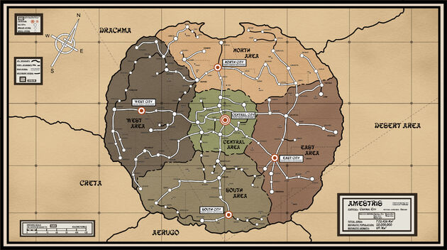 Amestris map