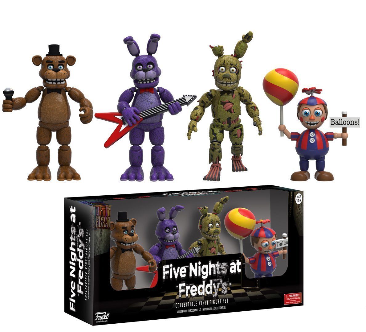 Funko 4 Pack Collectible Action Figures Set 2 Wave 1 Fnaf Merch
