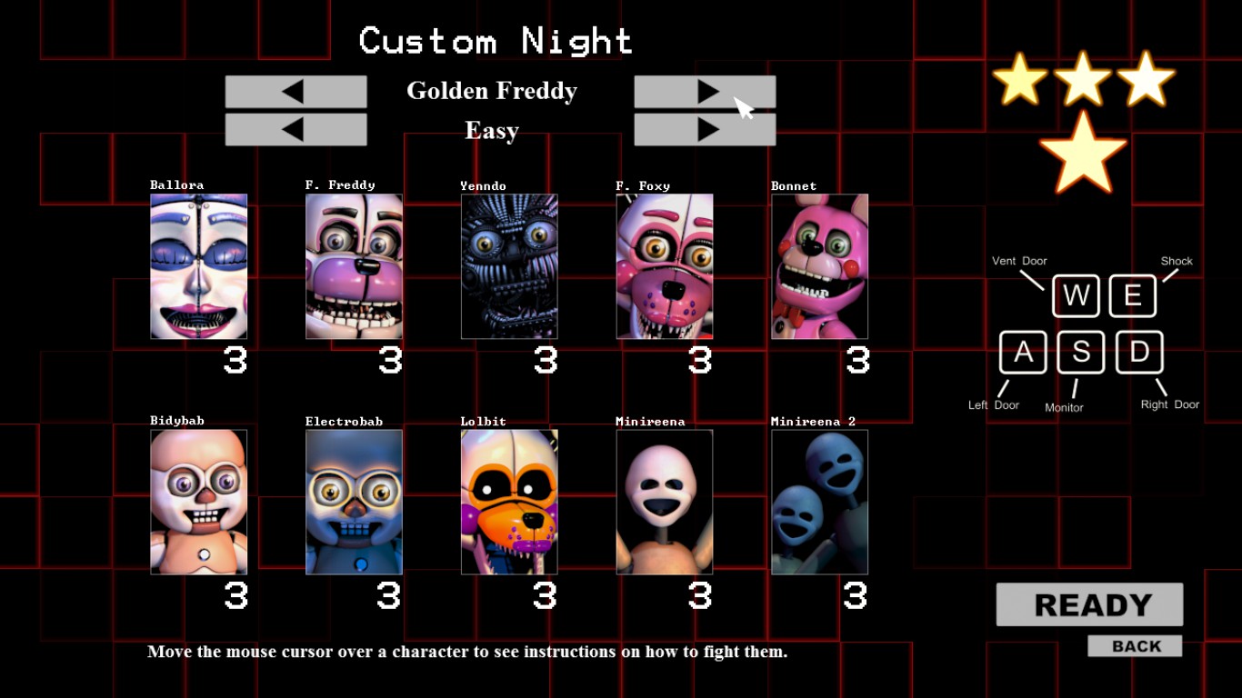 Fnaf sl custom night