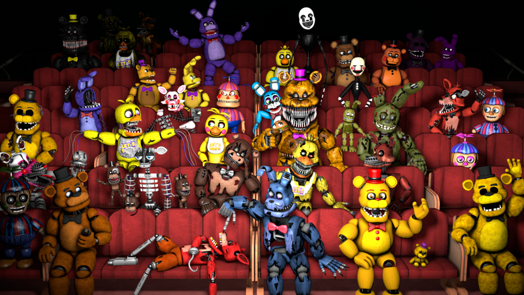 Фнаф википедия. АНИМАТРОНИКИ ФНАФ. FNAF 9 персонажи. ФНАФ 1 персонажи. Герои Фредди АНИМАТРОНИКИ.