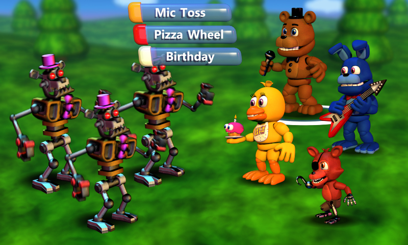 Tupe Of Fnaf World Atyacks