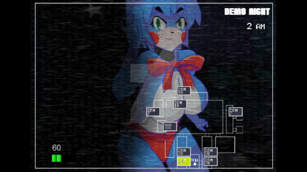 Image Five nights in anime demo night toy bonnie is near by