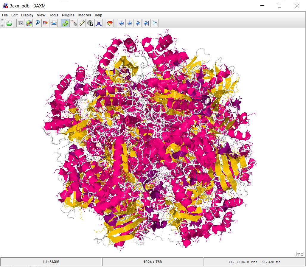 jmol gfp protein databank