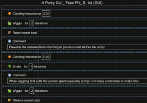 GUI recipe