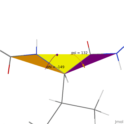 Animated Psi and Phi Angles
