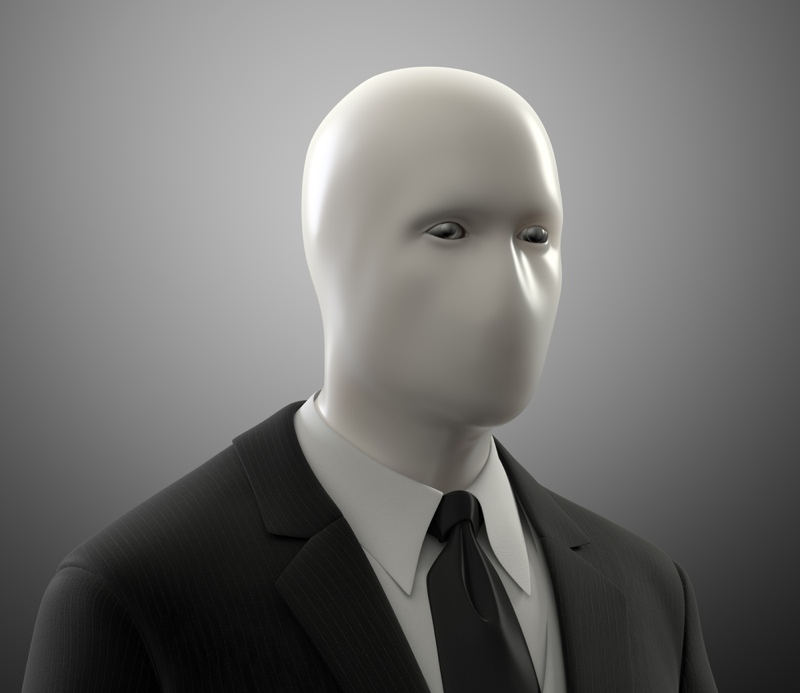 the faceless man
