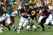 Nate Longshore prepares to pass at ASU at Cal 2008-10 04