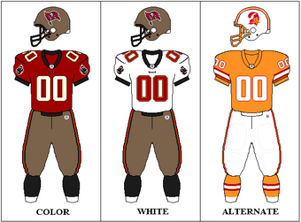 tampa bay buccaneers uniform colors