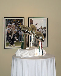 Patriots Superbowl Trophies