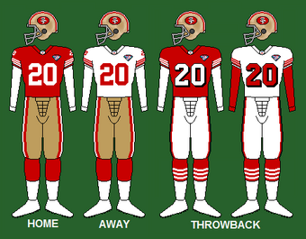 san francisco 49ers uniform history