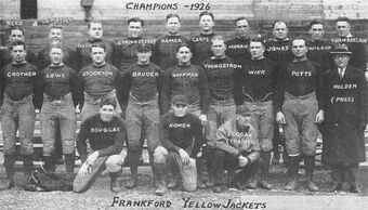 Frankford Yellow Jackets American Football Database Fandom