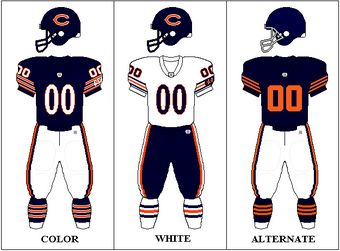 chicago bears jersey colors