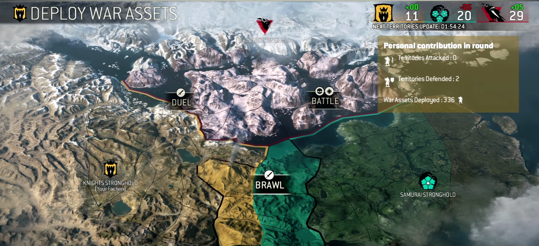 faction war map for honor