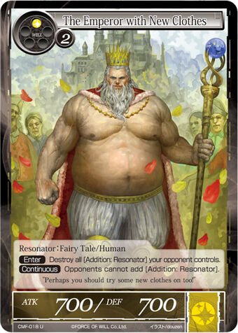 The Emperor With New Clothes Force Of Will Tcg Wiki Fandom