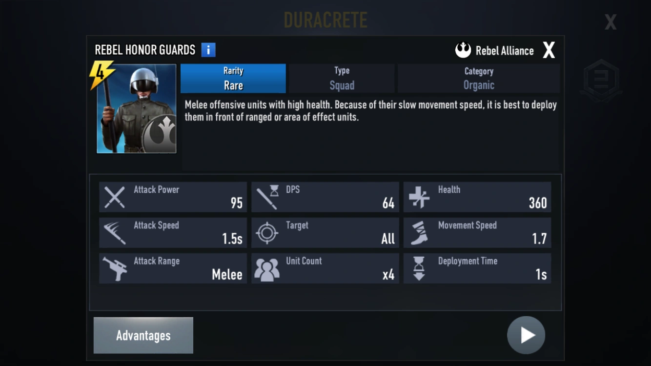 Rebel Honor Guards Star Wars Force Arena Wiki Fandom