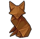 Origami fox