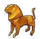 Origami lion
