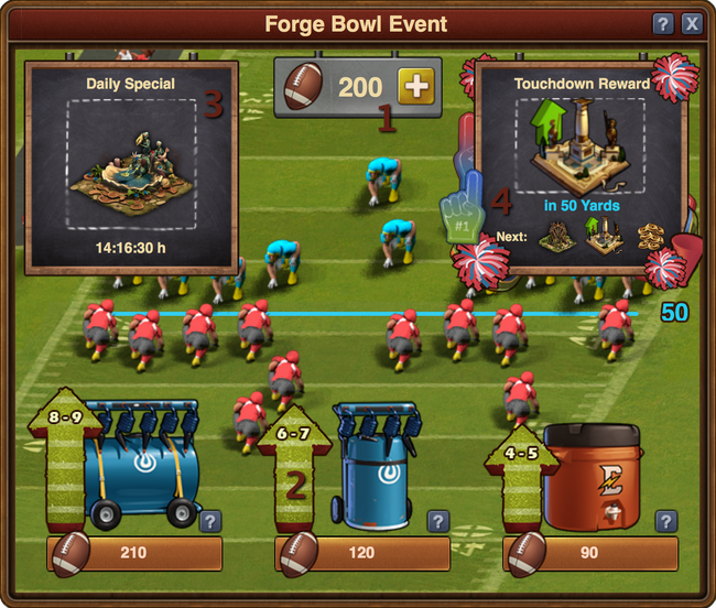 Example Forge Bowl Event Window