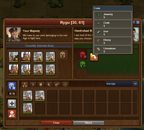 forge of empires gvg defending army and color guard