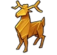 Origami stag