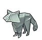 Origami raccoon