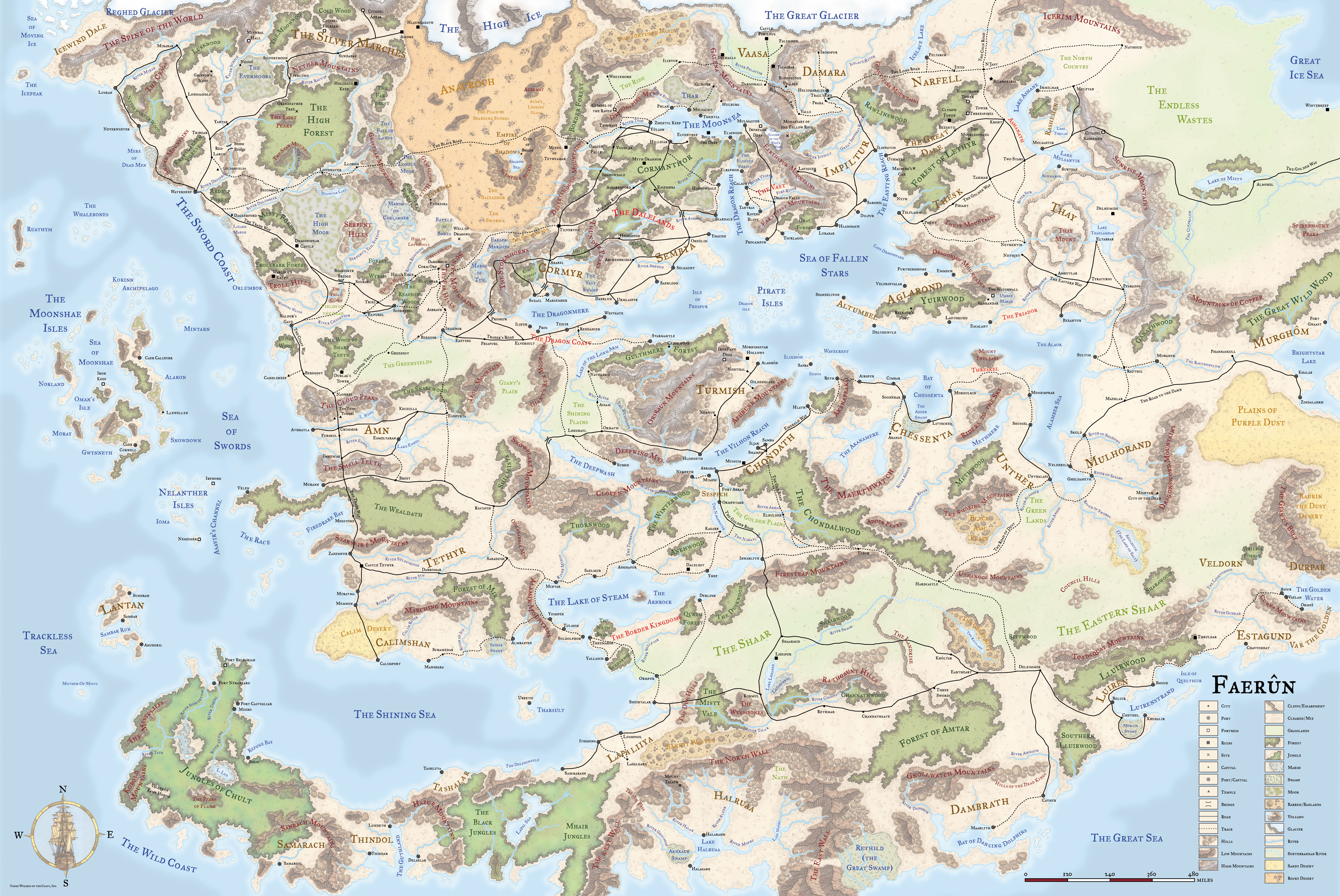 Map Of Faerun High Res High Res Map Of Faerun? : R/Forgottenrealms