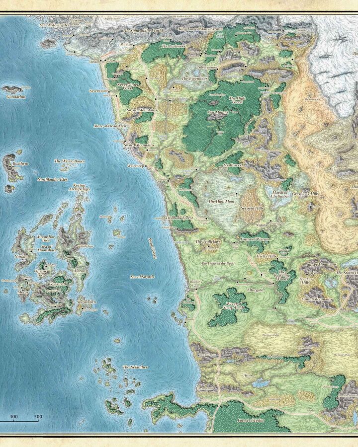 Map of Sword Coast North