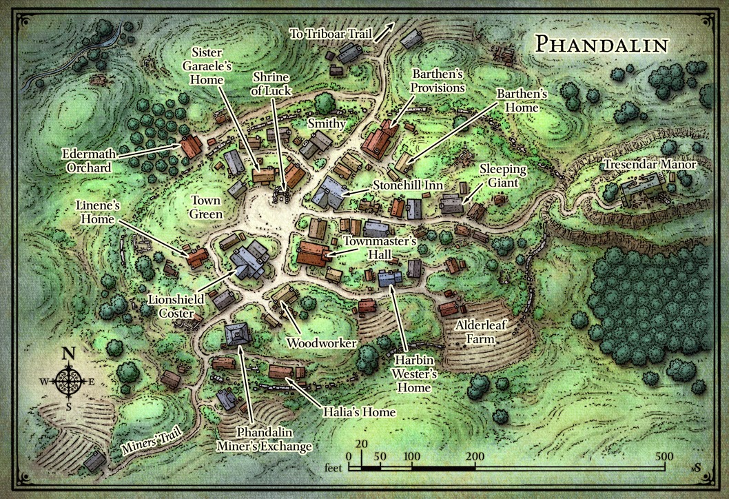 Image result for map of phandalin