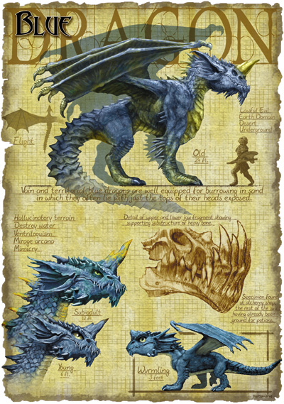 Image result for blue dragon in desert art