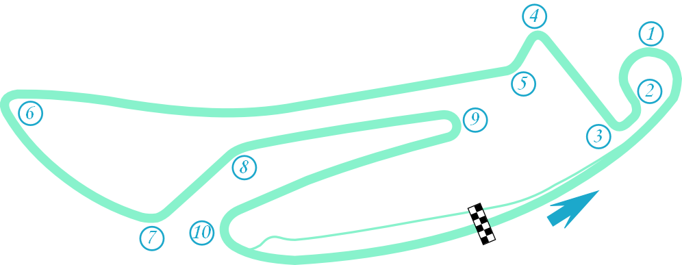 Formula E Jakarta Track Layout