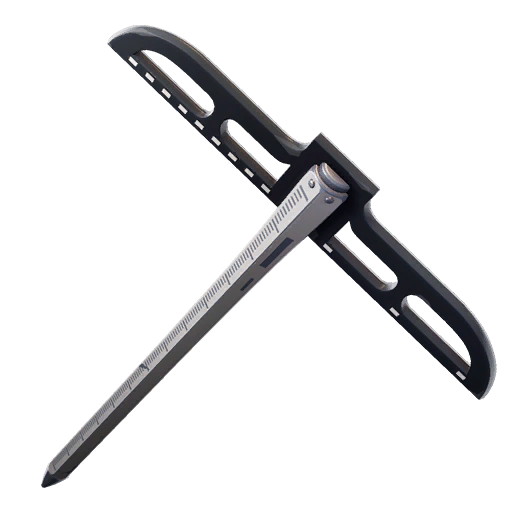 regle en t - pioche noir avec un oeil fortnite