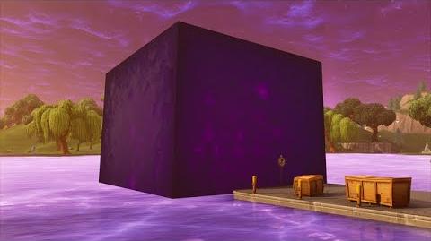 cube enters loot lake - fortnite cube dome