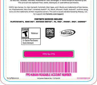 Free Fortnite V Bucks Card لم يسبق له مثيل الصور Tier3 Xyz