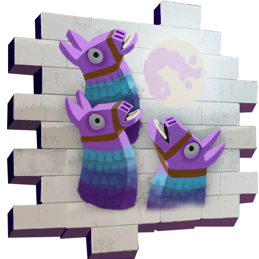 three llamas spray fortnite - fortnite llama with toys inside