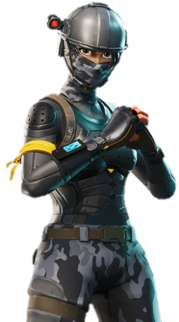 style par defaut - chevalier noir sans casque fortnite