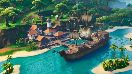 lazy lagoon - distributeur auto fortnite saison 8